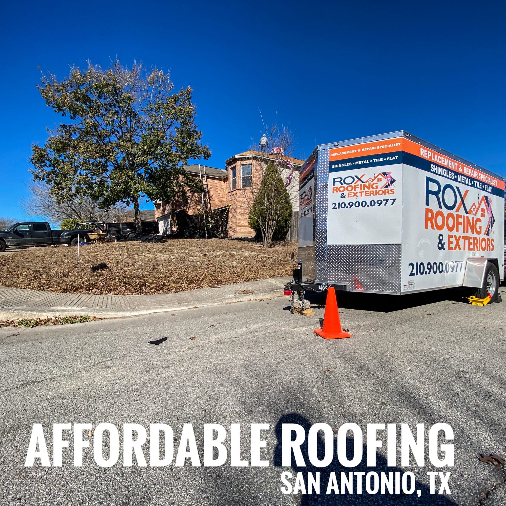 TPO Commercial Roof on a Residential Home in San Antonio | Rox Roofing