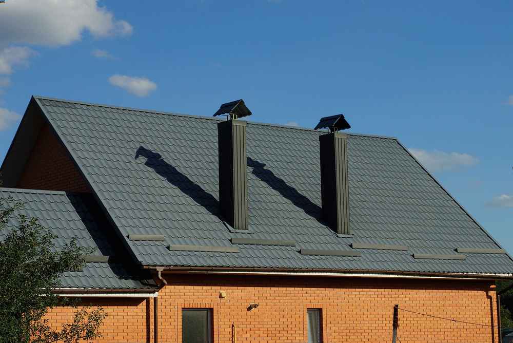 Metal roof on a home in San Antonio, Texas