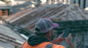 mobile project tracking during roof restorations