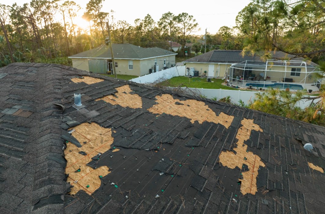 roof storm damage in San Antonio