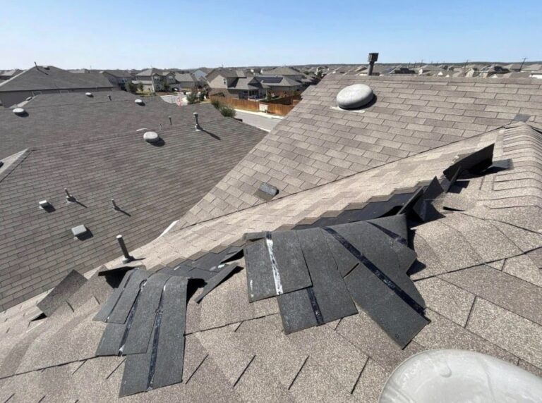 storm damage roof restoration in Pleasanton, TX